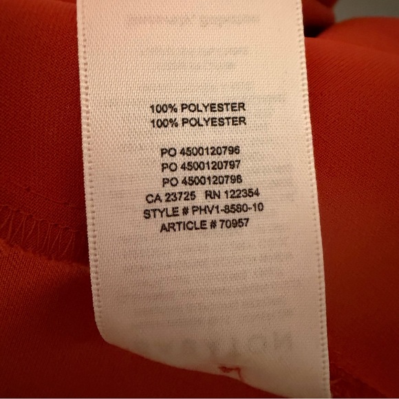 Aritzia Babaton “Hampton” Dress Women’s Size 6 – Burnt Orange - Picture 12 of 13